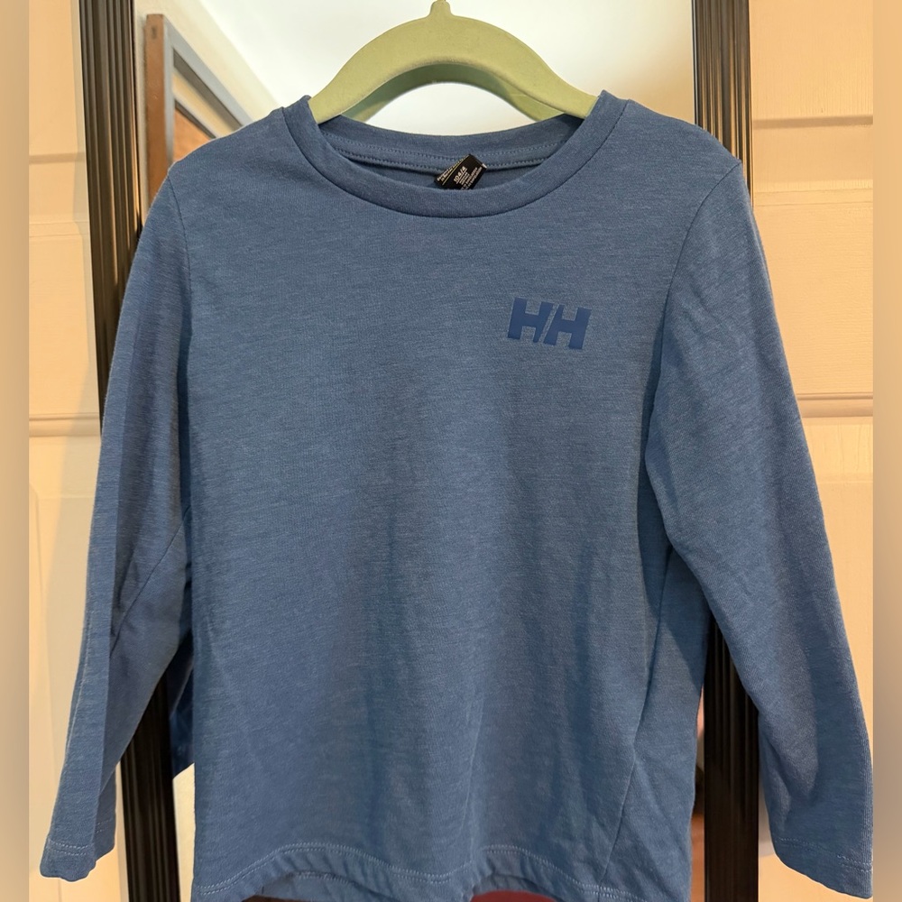 Helly Hansen Kids Long Sleeve Base Layer Shirt Blue Size 104 (4T)